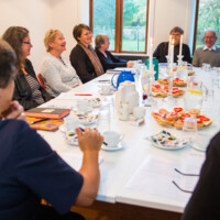 Marianne Gaarden på bispevisit hos menighedsråd