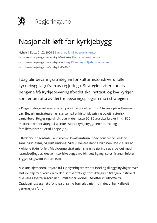 Nasjonalt løft for kyrkjebygg - regjeringen.no.pdf