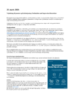 Vejledning til præster og kirkebetjening i forbindelse med begravelser/bisættelser