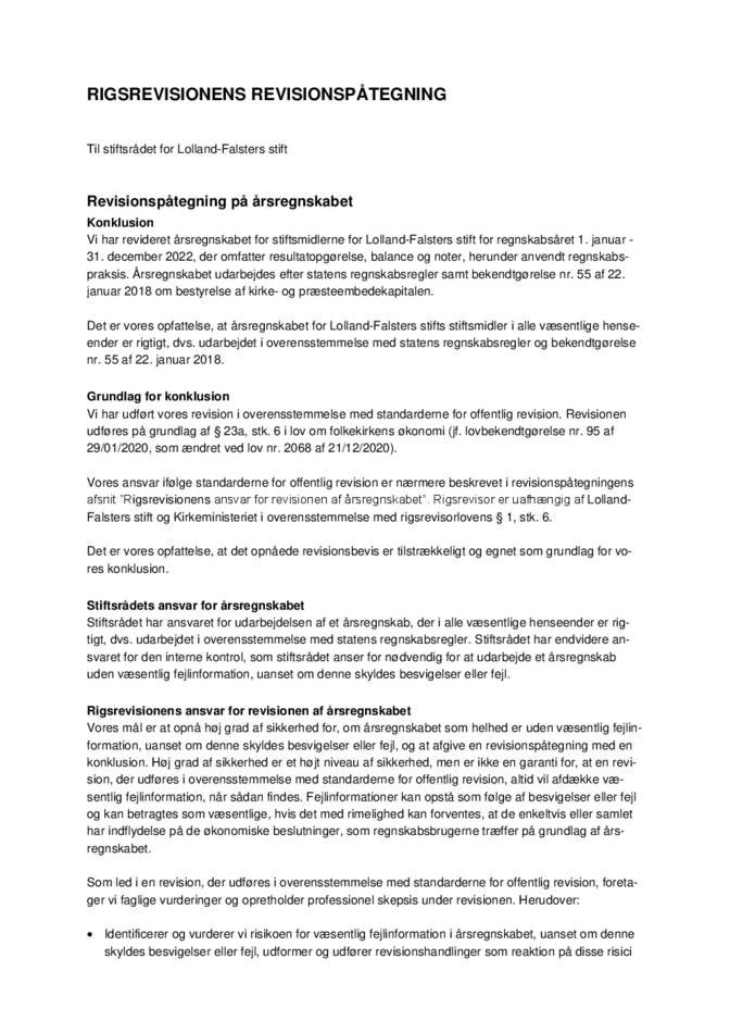 Revisionspåtegning 2022 - Lolland-Falsters stifts Stiftsmidler.pdf