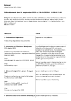 Stiftsrådsmøde den 16. september 2020 - referat