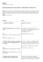 Stiftsrådsmøde den 20. februar 2020 - Referat