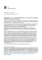 Retningslinjer per 21. december 2020