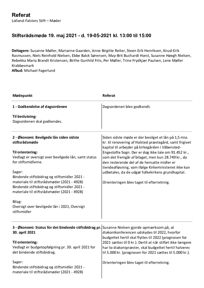 Stiftsrådsmøde LOF 19. maj 2021 - referat - 28-05-2021 - godkendt.pdf