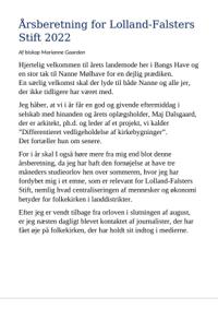 Biskoppens årsberetning for Lolland-Falsters Stift 2022.docx