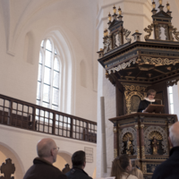 Marianne Gaarden prædiker i Maribo Domkirke