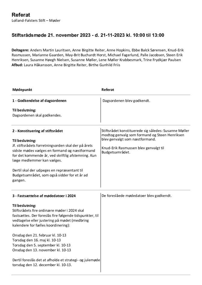 Stiftsrådsmøde 21. november 2023 - Referat - ENDELIG.pdf