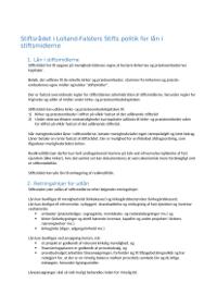 Stiftsrådets lånepolitik 17. februar 2022