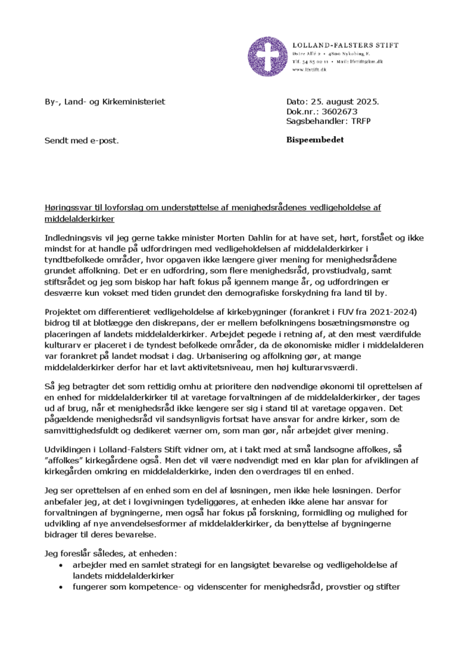 Høringssvar til lovforslag om understøttelse af menighedsrådenes vedligeholdelse af middelalderkirker.pdf