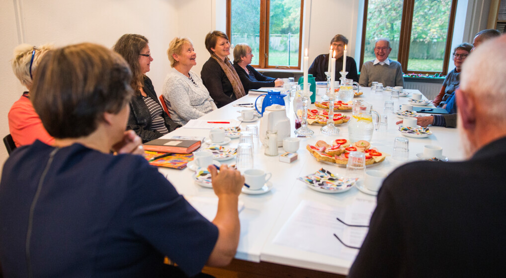 Marianne Gaarden på bispevisit hos menighedsråd
