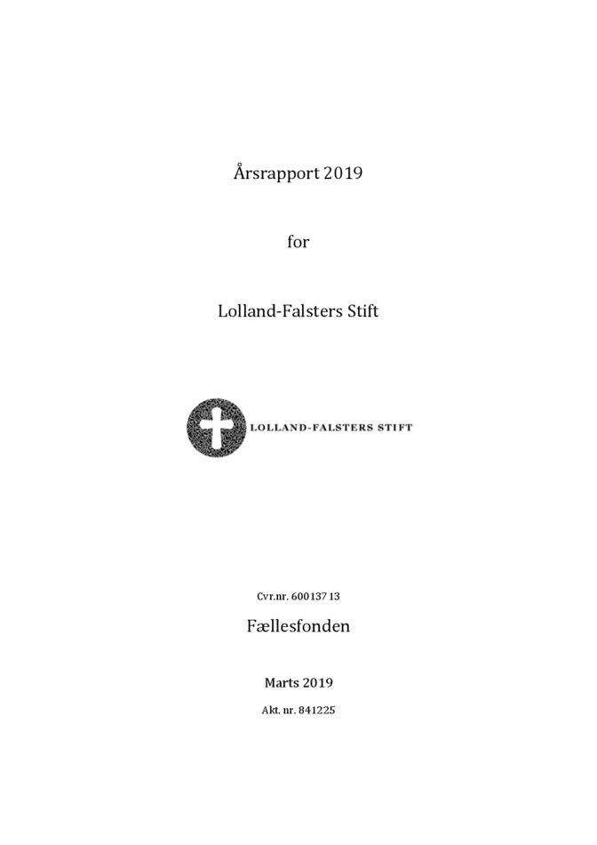 Årsrapport 2019 for Fællesfonden