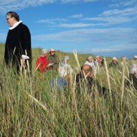Strandgudstjeneste Gloslunde solnedgang. Foto Folmer og Else Due.jpg