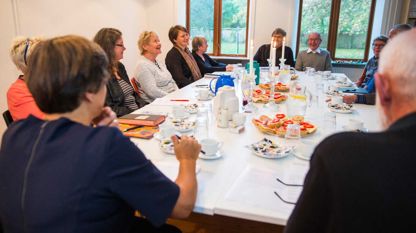 Marianne Gaarden på bispevisit hos menighedsråd